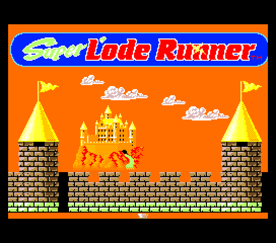 Super Lode Runner Title Screen